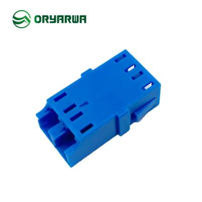 China Flangeless LC Duplex Fiber Optic Adaptor With Porcelain Bushing for sale