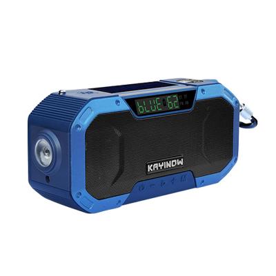 China AM FM Solar Waterproof Emergency Radio Portable Hand Crank 5000mAh for sale