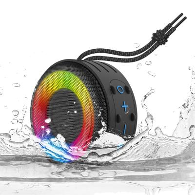 China Input van de Sprekersmini portable with AUX van gelijkstroom 5V RGB Kleurrijke Waterdichte Bluetooth Te koop