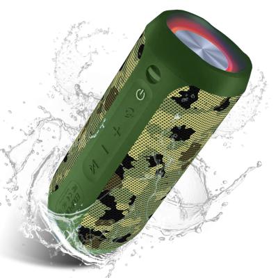 China Outdoor IPX7 Waterproof Bluetooth Speaker Lightweight With RGB Lights TF Slot for sale