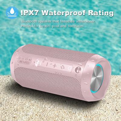 China RGB Lights IPX7 Waterproof Wireless Speaker Portable For Pool for sale