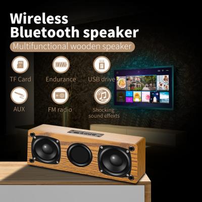 China Mini Wood Bluetooth Speaker ligero, altavoz portátil 10W con la radio en venta