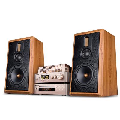 China 100W Passive Wood Bookshelf Speakers Three Way With 6.5 Inch Woofer for sale