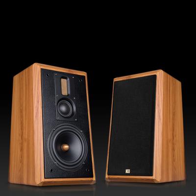 China Brown Color Passive Bookshelf Speakers With 6.5 Inch Woofer OEM for sale