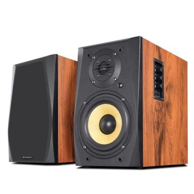 China 100W Wood Color Bluetooth Studio Speaker With 6 Ohms Impedance for sale