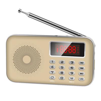 China LED Display Portable Radio Player , 600mAh Battery Operated AM FM Radio for sale