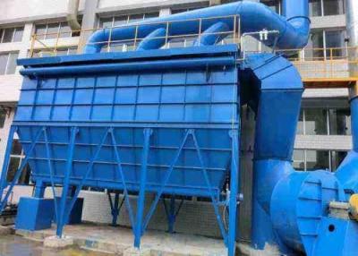China Blue Color Dust Collector Machine / Bag Type Dust Collector PPS Bag Material for sale
