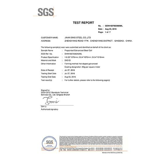 SASO - Shandong Sino Steel Co., Ltd