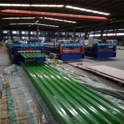 China La anchura del grueso 600mm-1250m m de la hoja 0.4mm-3.0m m de la techumbre de PPGI galvanizó la hoja acanalada en venta