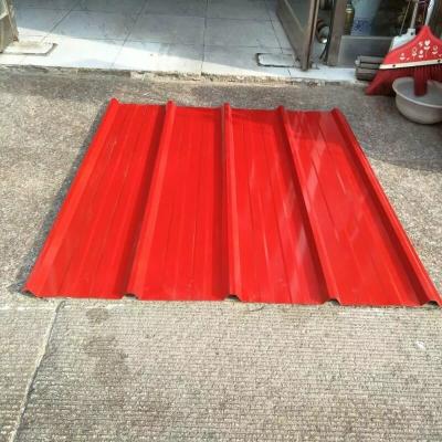 China Z275-Z600 Color Coated Roofing Sheet 0.3--1.0mm Red Corrugated Roof Panels for sale