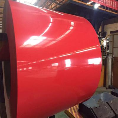 China Red Ppgi Prepainted Galvanized Steel Coil 30-275g/M2 Color Coated Steel Roll for sale