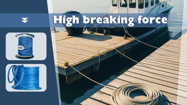 UHMWPE marine rope in use
