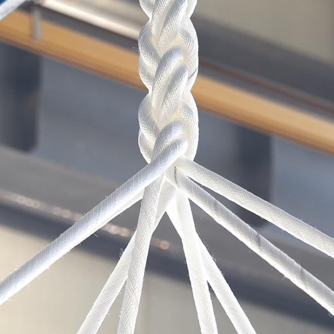 Mooring rope in use