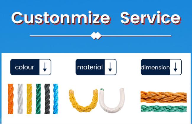Polyester rope cross-section