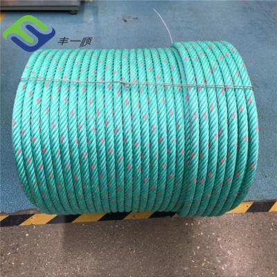 China 6 Strand Pp Danline Combination Rope Reinforced For Marine Rope Fishing Rope Te koop