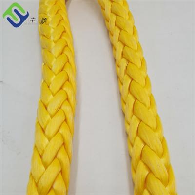 China 30 mm 12 color de hebras de cuerda marina Uhmwpe proveedores de cuerda de amarre para las carreras de yates en venta