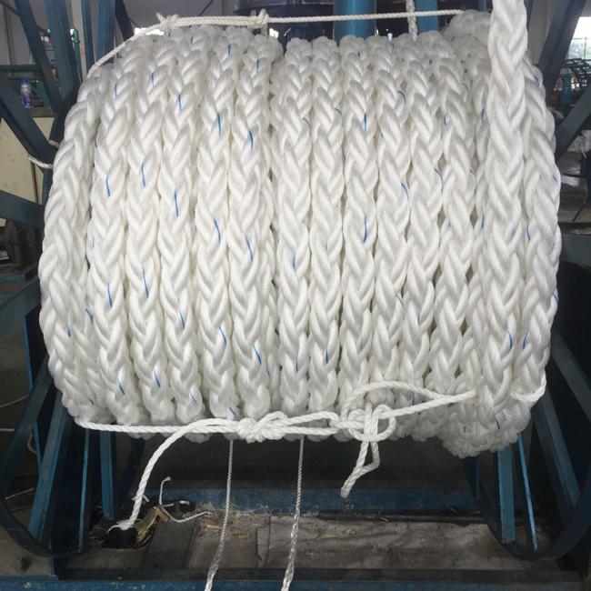 8 Strand PP Marine Mooring Rope on reel
