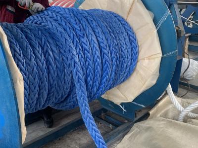 Cina 12 fili singoli intrecciati 32 mm corda di fibra UHMWPE per navi da ormeggio in vendita