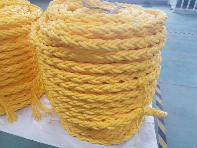 Close-up of 56mm mooring line construction