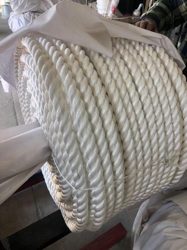 12mm white polyester rope on spool