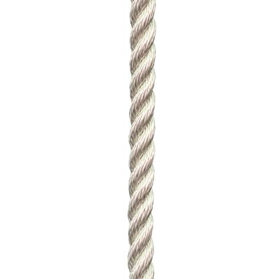 China High Strength White Black Polyamide Nylon Rope 3 StrandsTwisted 14mm for sale