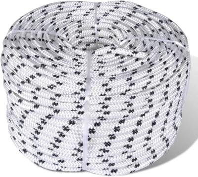 China High Strength Double Braided Polyester Rope 10mm UV Resistant for Marine Use for sale