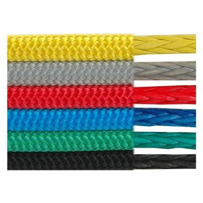China Forniture marine fune UHMWPE a doppia treccia fune di sicurezza HDPE per impieghi gravosi per piattaforma petrolifera for sale