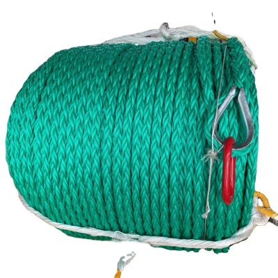 China PP Polypropylene Heavy Duty Marine Rope Combination 48mm 8 Strand for sale