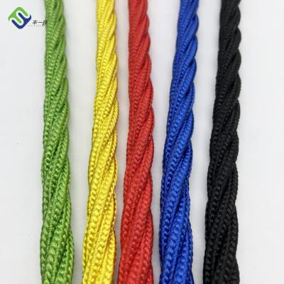 China Core Wire Playground Combination Rope Polyester 4 Strand 16mm for sale