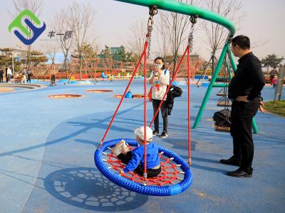 Chine la toile d'araignée extérieure de nid de 100cm balancent en rond l'oscillation adaptée aux besoins du client pour le terrain de jeu à vendre