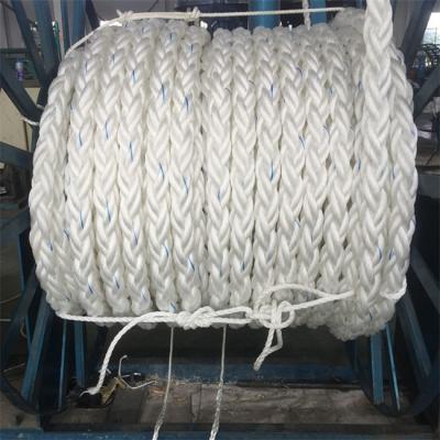 China 60mm 8 Strand Braid Rope Marine Hawser Yacht Mooring Lines For Ship for sale