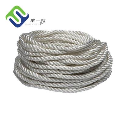 China 5mm - 60mm Dia 3 Strand Nylon Rope UV Treatment Marine Anchor Line for sale
