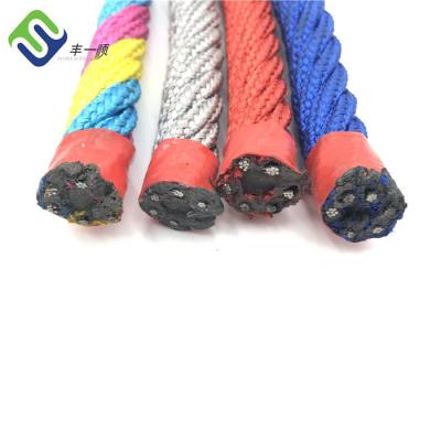 China 16mm 6 strand Steel Wire Combination Rope For Climbing Net Playground for sale