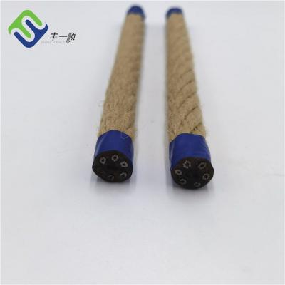 China Poliéster del patio de la cuerda de alambre de la combinación de la mirada del cáñamo el 16mmx500m para el oscilación en venta