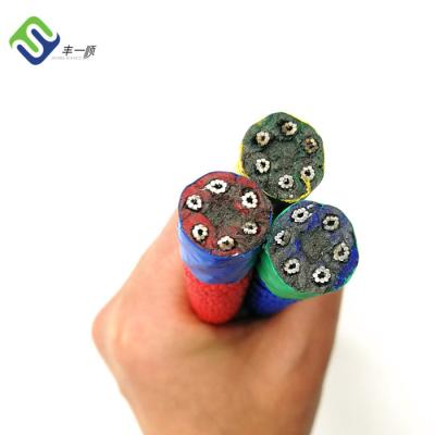 China Resistente UV de escalada da corda da combinação de 16mm colorido para o campo de jogos à venda