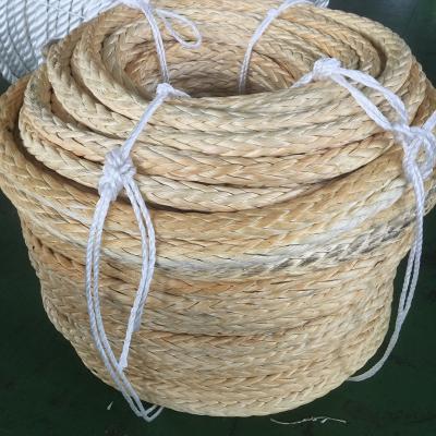 China 60mm Ultra High Molecular Weight Polyethylene Rope 12 Strand MBL Mooring Rope for sale