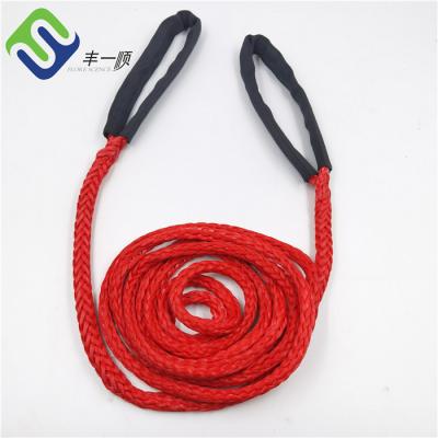 China Spliced 16mm 12 Strand UHMWPE Rope Marine HMPE Tug Boat Tow Rope for sale
