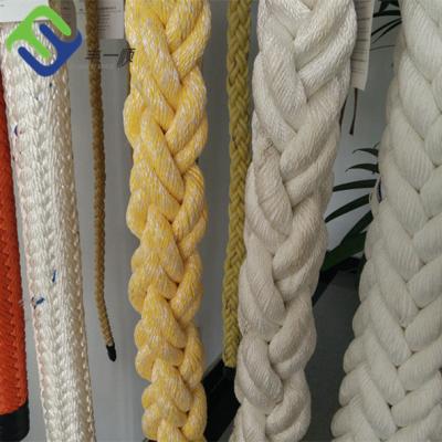 중국 저항 8 가닥 폴리에스테르 로프 고강력 해양 꼰 폴리 로프를 입으세요 판매용