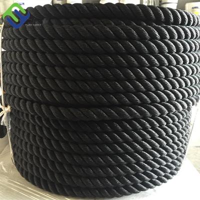 China Multipurpose 3 Strand Nylon Anchor Line Polyamide Black Dock Rope for sale
