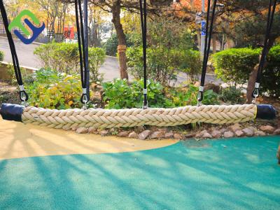 China O campo de jogos da cor do cânhamo balança a corda do poliéster da ponte 150mmx2.5m para crianças à venda