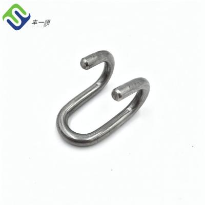 China Playground Stainless Steel Rope Fittings 16mm Double Hook Connector for sale