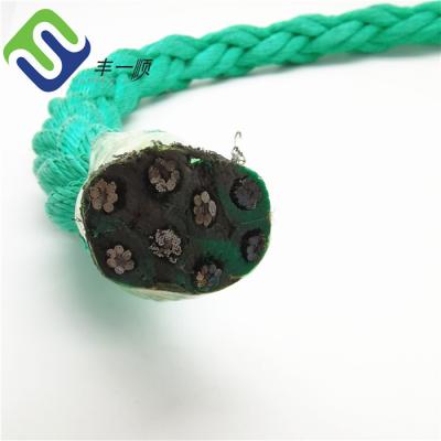 China 40mm 8 stramd Polypropylene combination wire rope for deep sea cable laying for sale