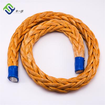 China Marine Accessories 12 Strand Uhmwpe Rope Marine Boat Rope For Ships for sale