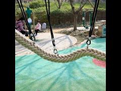 Combination Swing Outdoor Rope Bridge 120mm For Playground Equipment