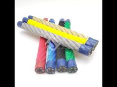 Steel Core Polyester Combination Playground Wire Rope 6 Strand 16mm