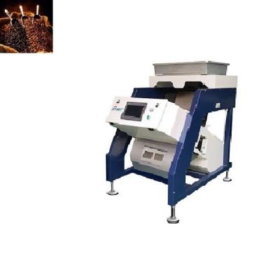 China Mini One Chute Coffee Beans Color Sorting Machine 64 Channels 0.5~0.9 T/H for sale