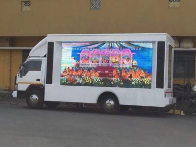 China Full Color P8 SMD 3535 1/4 Scan  Led Mobile Billboard on Vehicles INDIA for sale