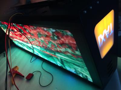 China Custom design led display led display for taxi , 3g sifi usb net cable gps controller for sale