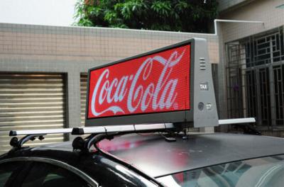 China RGB video taxi top led display for logo/brand advertising with 3G/wifi control for sale