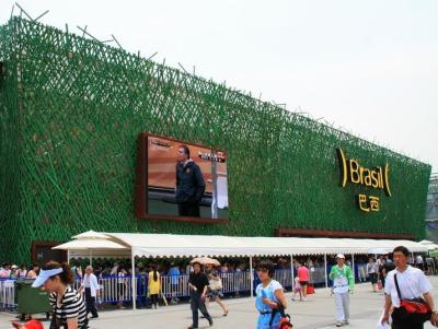 China Exhibición llevada a todo color al aire libre comercial de p10 p16 p20 con el pixel doble de la cara 346 en venta